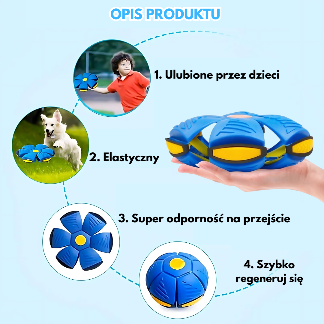 Piłka frisbee latająca 2x1