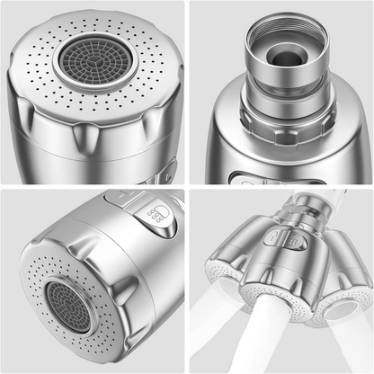 Elastyczna głowica kranu z 2 trybami pracy