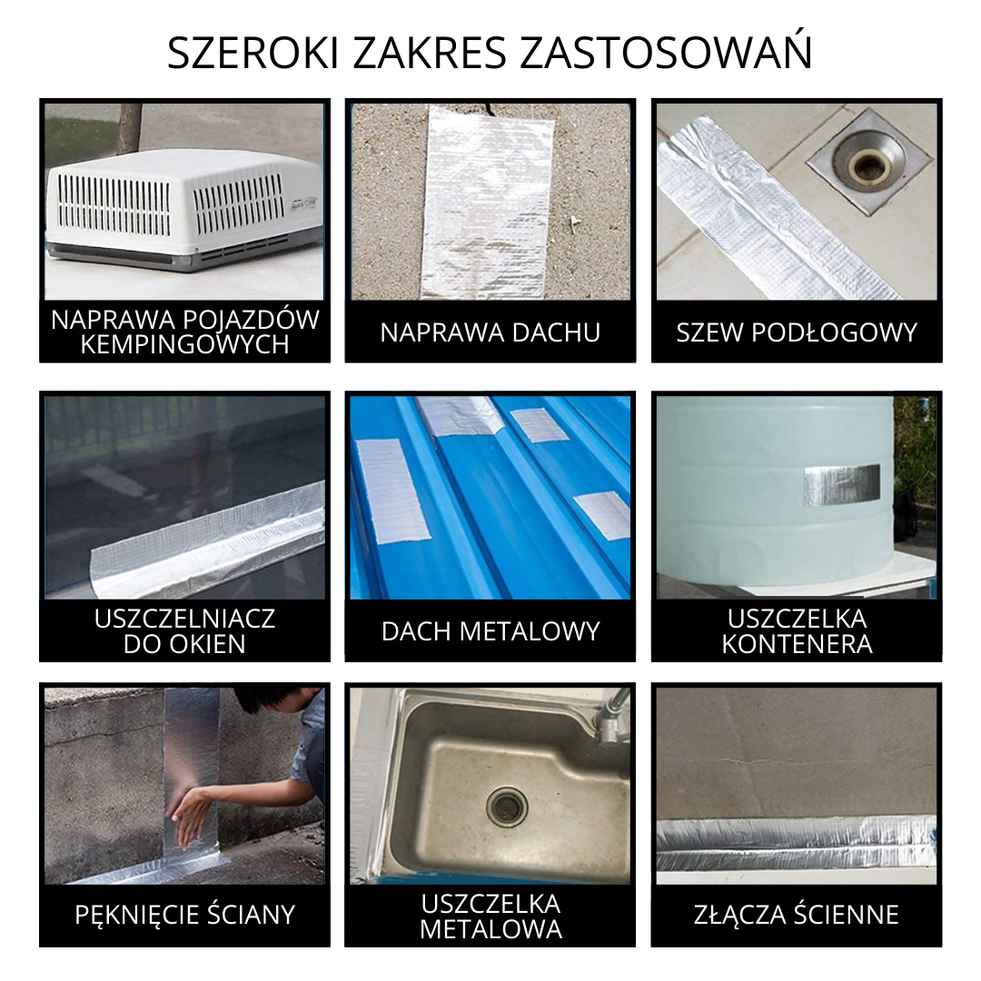 Wytrzymała Aluminiowa Taśma Uszczelniająca