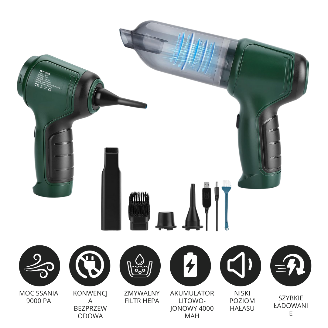 Przenośny Odkurzacz Samochodowy 3 w 1