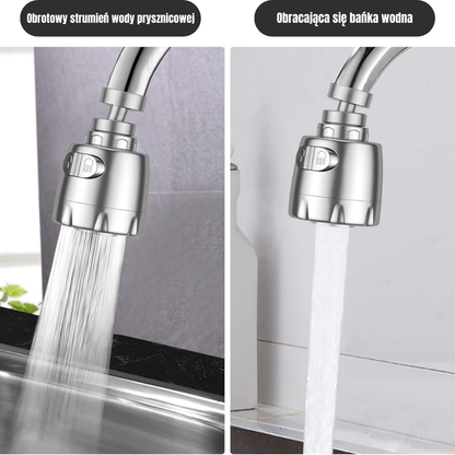 Elastyczna głowica kranu z 2 trybami pracy