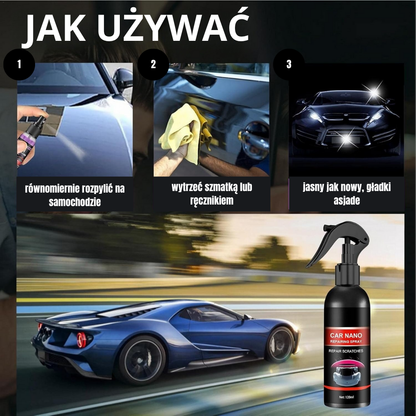 Wosk w sprayu do ochrony i naprawy zadrapań