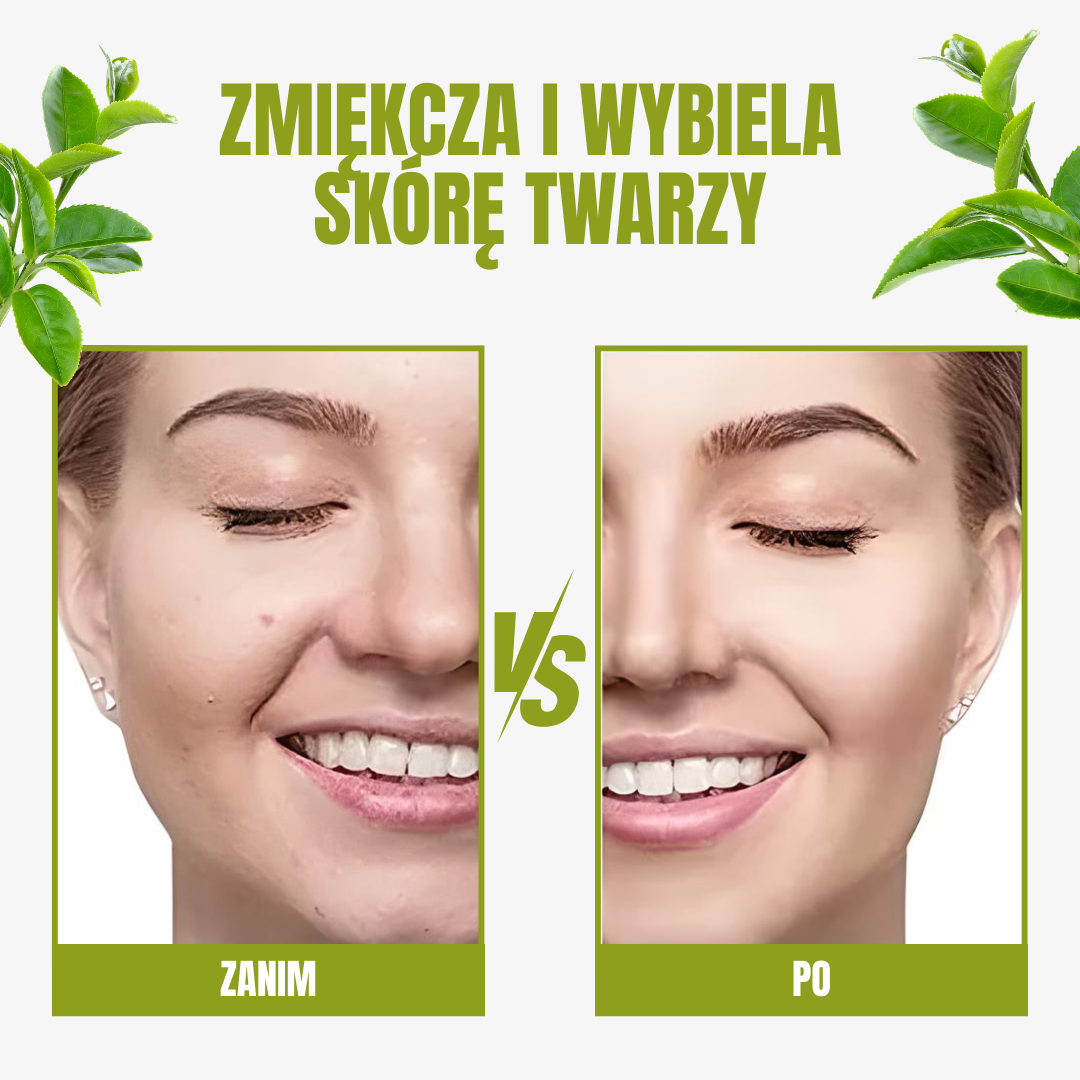 Zielona maseczka do twarzy Oferta 3 x 1