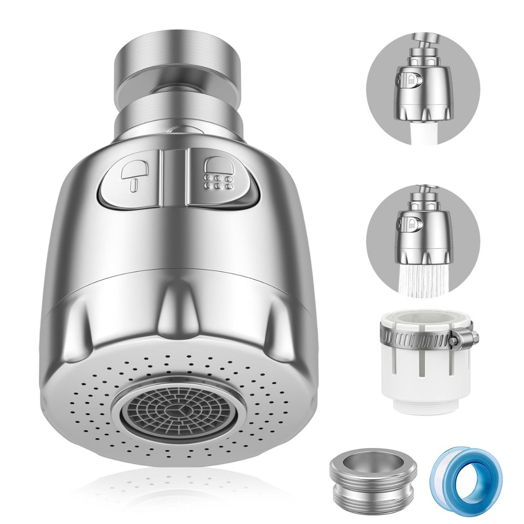 Elastyczna głowica kranu z 2 trybami pracy