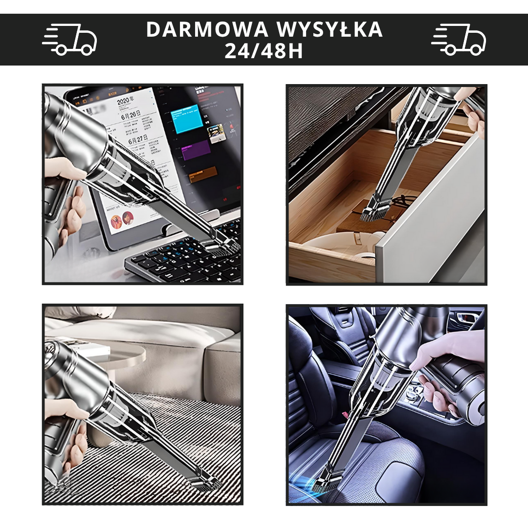 Przenośny Odkurzacz Samochodowy 3 w 1